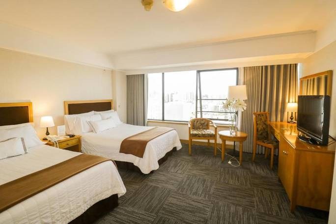 Modern Hotel Miramar with comfortable rooms, large windows, and city views