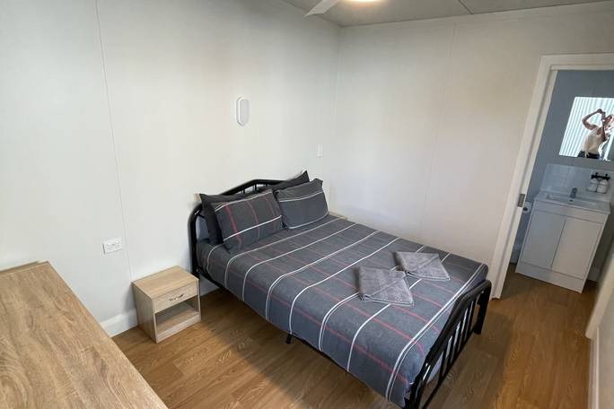 Motel Room with double bed