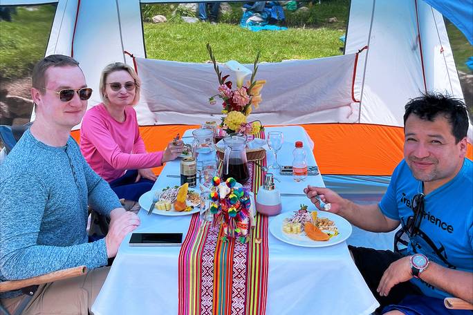 A culinary experience that goes beyond typical trekking food