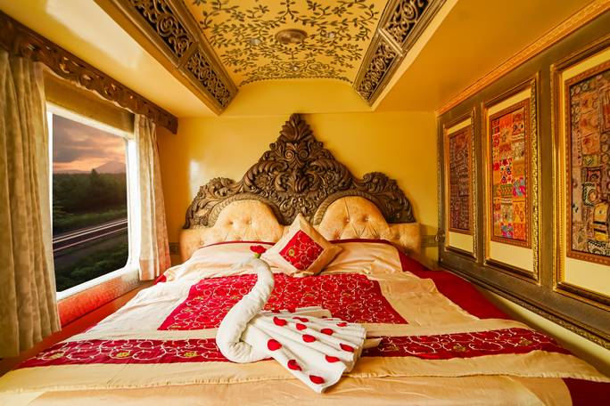 The Luxury cabin of train for 2 persons