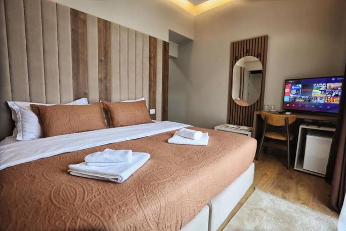 Shkodra 4-star hotel room — planned accommodation or similar