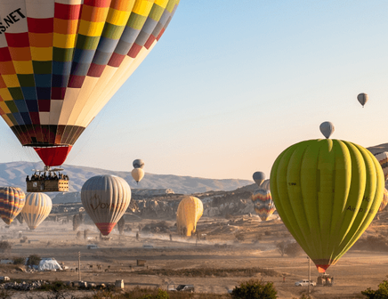 Privatreise durch Ägypten mit einer Ballonfahrt in Kappadokien