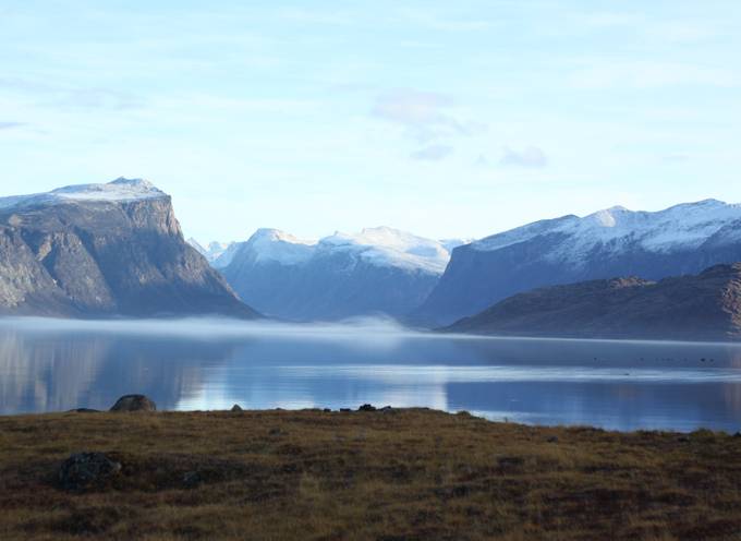 A fjord and clear waters