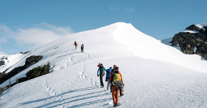 Snowshoeing in the Alps