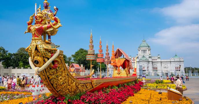 Blooming flowers in Thailand