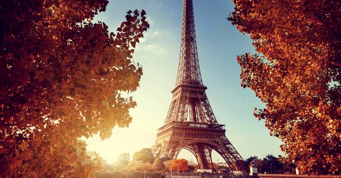 Paris in fall, Eiffeltower