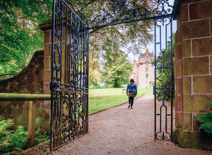 Fyvie Castle entrance