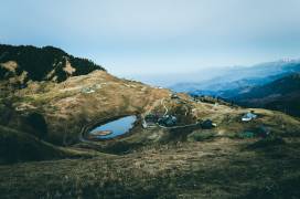 Views from Parashar Lake, Parashar Dhar, India