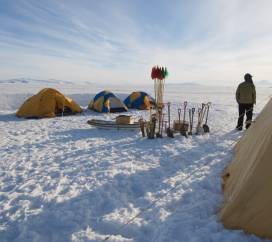 Tents in Antarctica
