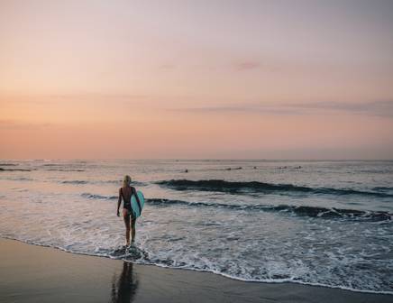 Surfing in Bali
