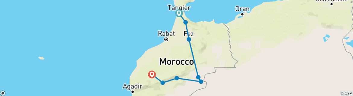 Imagen de un mapa que muestra la ruta del circuito