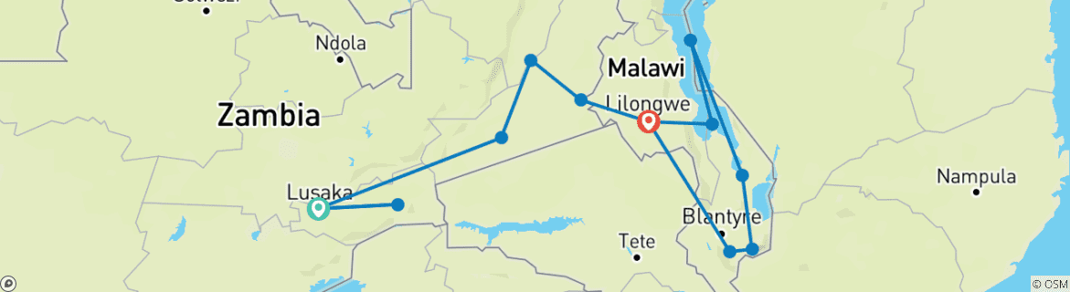 Imagen de un mapa que muestra la ruta del circuito