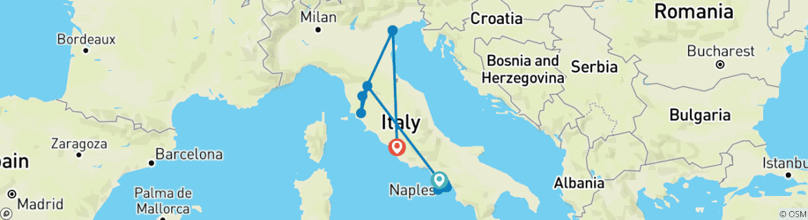 Imagen de un mapa que muestra la ruta del circuito