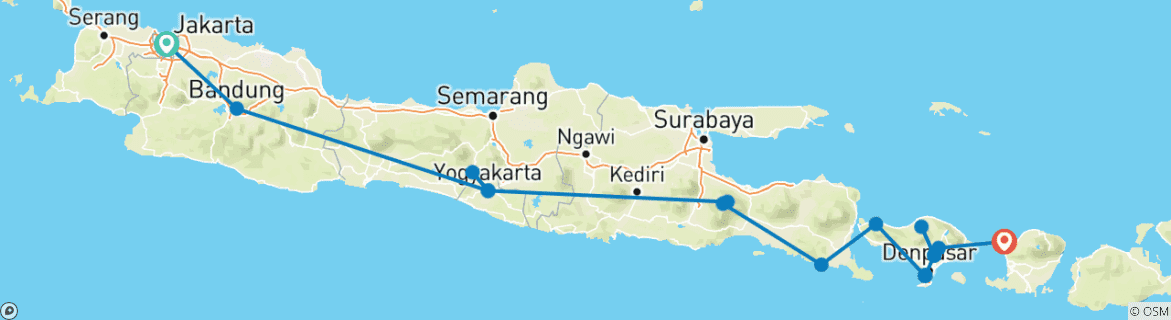 Imagen de un mapa que muestra la ruta del circuito