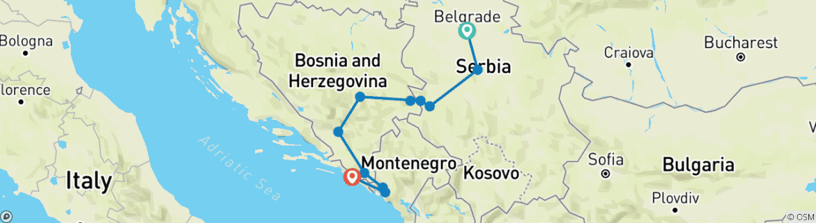 Imagen de un mapa que muestra la ruta del circuito