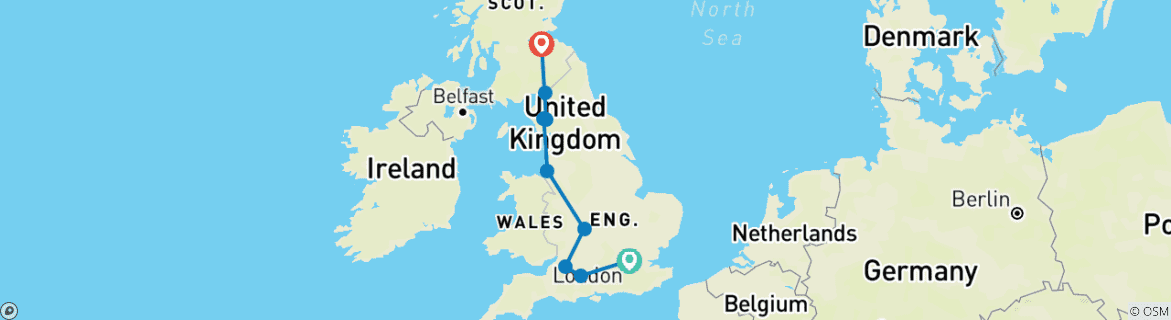 Imagen de un mapa que muestra la ruta del circuito