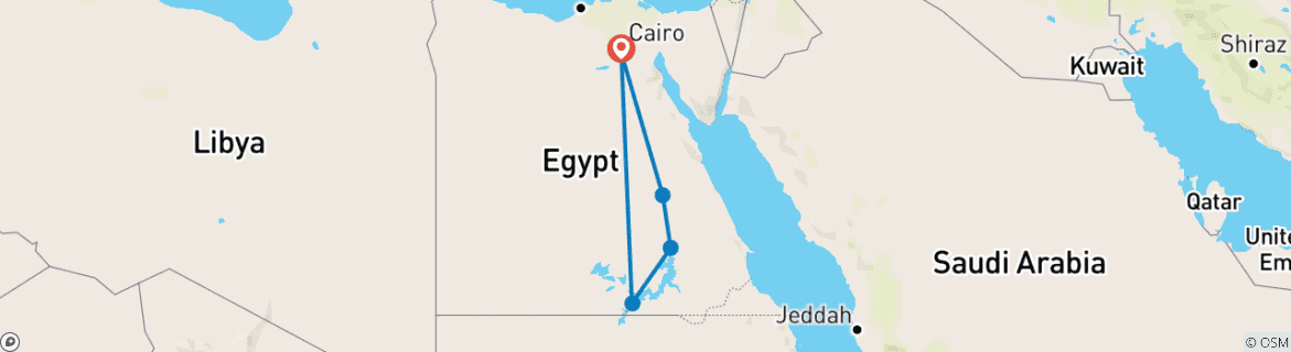 Imagen de un mapa que muestra la ruta del circuito