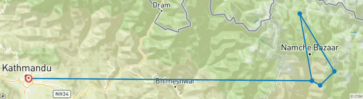 Imagen de un mapa que muestra la ruta del circuito