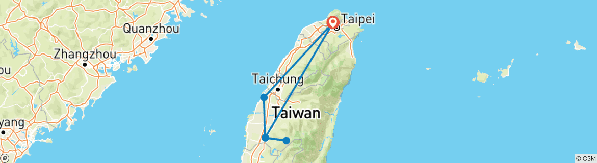 Imagen de un mapa que muestra la ruta del circuito