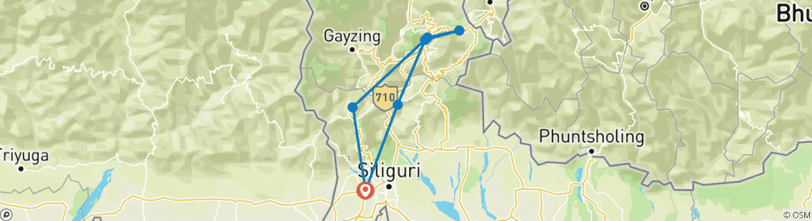 Imagen de un mapa que muestra la ruta del circuito