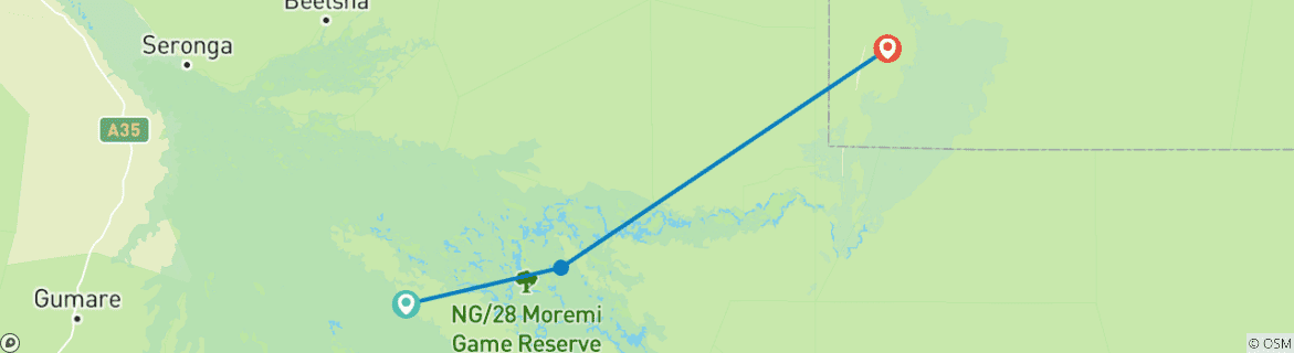 Imagen de un mapa que muestra la ruta del circuito