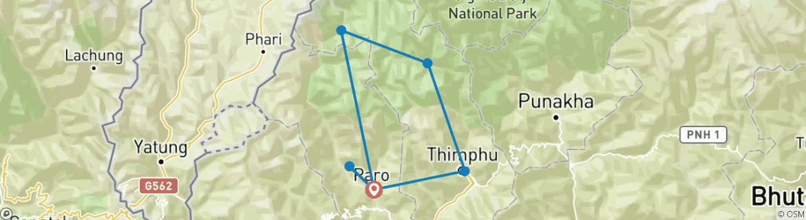 Imagen de un mapa que muestra la ruta del circuito