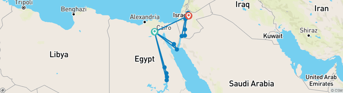 Imagen de un mapa que muestra la ruta del circuito