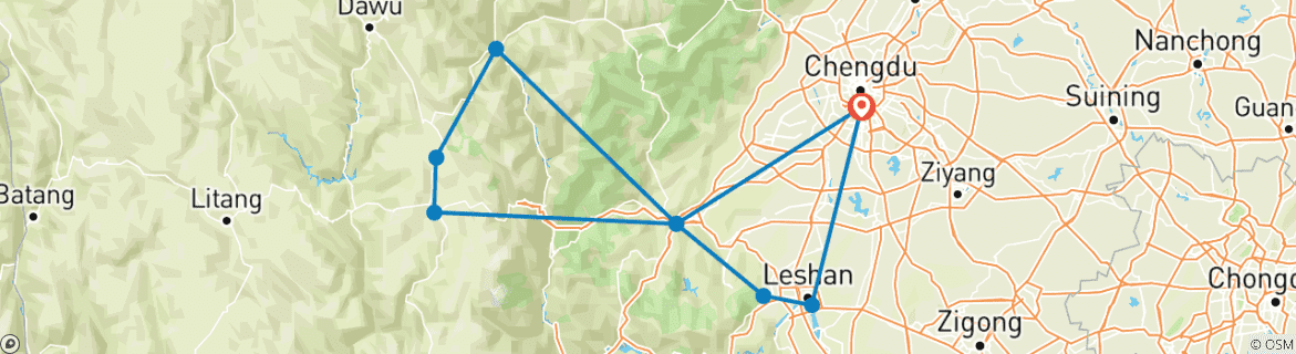 Imagen de un mapa que muestra la ruta del circuito