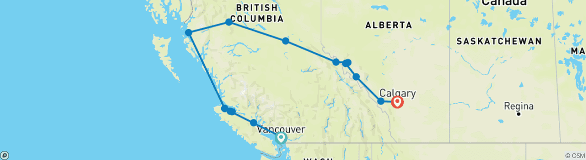 Imagen de un mapa que muestra la ruta del circuito