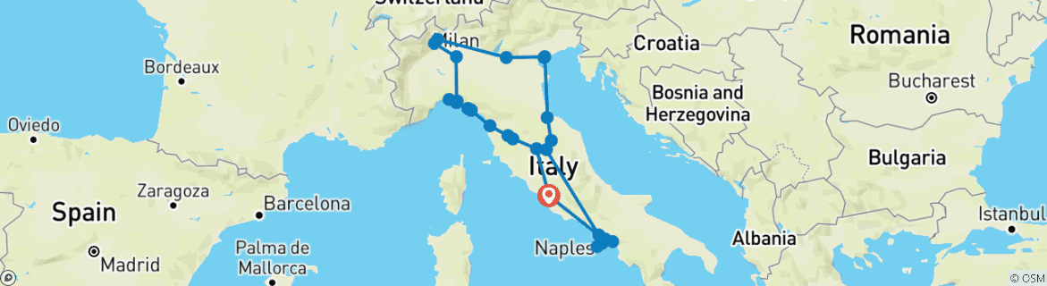 Imagen de un mapa que muestra la ruta del circuito