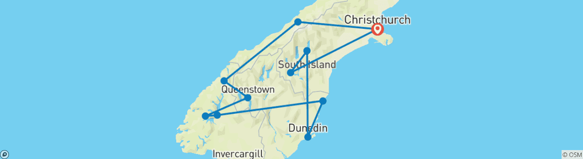 Imagen de un mapa que muestra la ruta del circuito