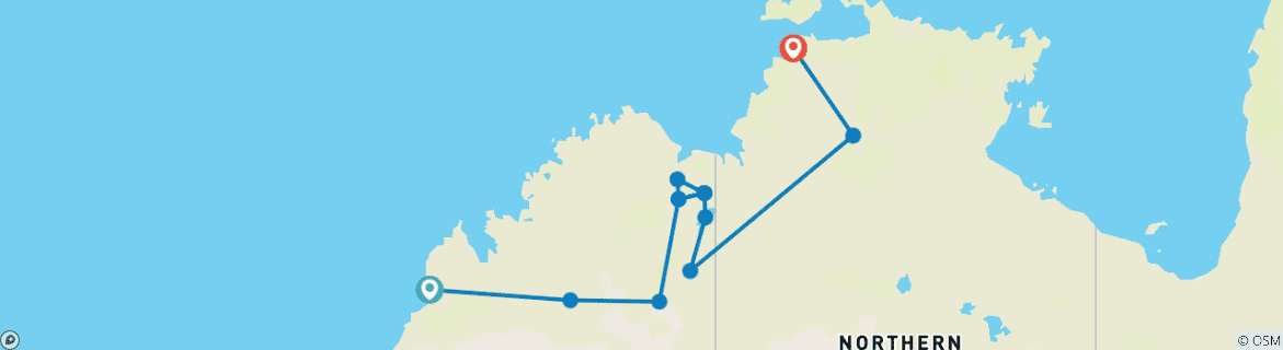 Imagen de un mapa que muestra la ruta del circuito