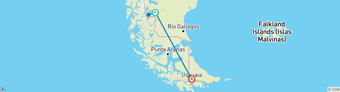 Imagen de un mapa que muestra la ruta del circuito