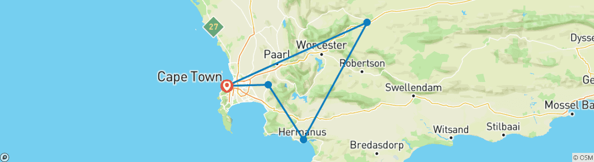 Imagen de un mapa que muestra la ruta del circuito
