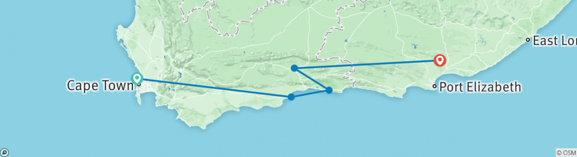 Imagen de un mapa que muestra la ruta del circuito