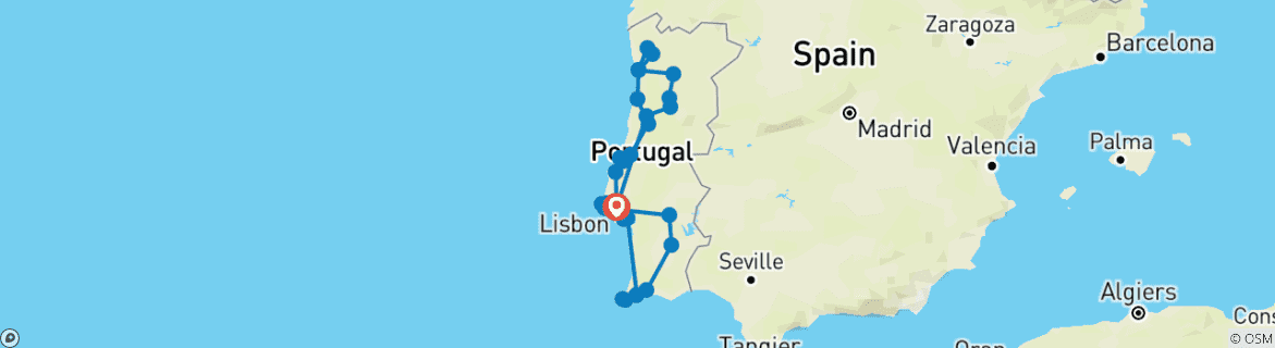 Imagen de un mapa que muestra la ruta del circuito