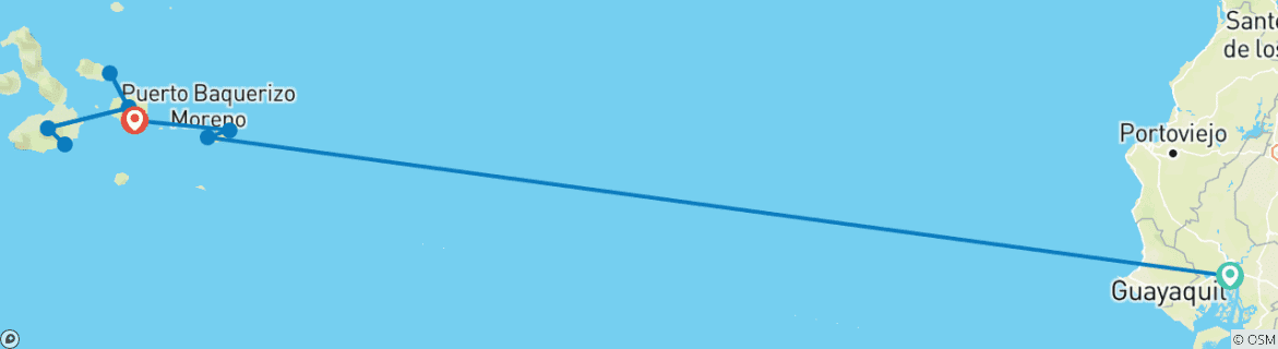 Imagen de un mapa que muestra la ruta del circuito