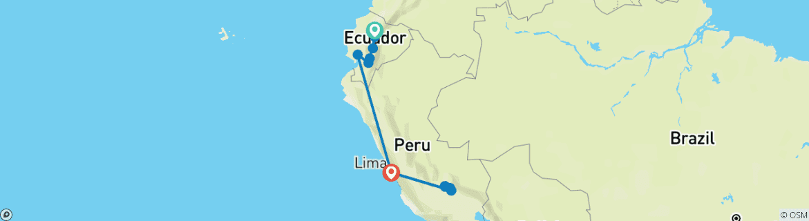 Imagen de un mapa que muestra la ruta del circuito