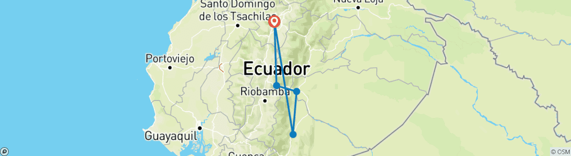 Imagen de un mapa que muestra la ruta del circuito