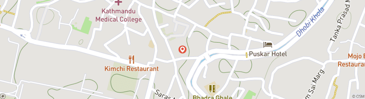 Carte du circuit Vol au-dessus des montagnes de l'Everest