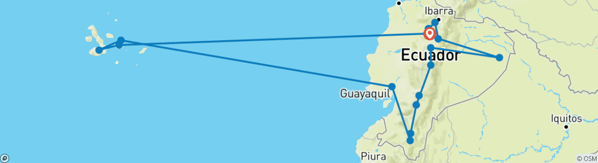 Imagen de un mapa que muestra la ruta del circuito