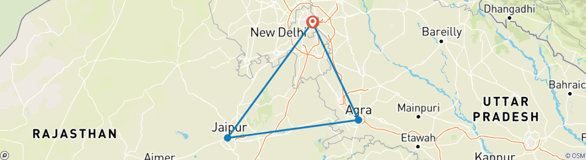 Imagen de un mapa que muestra la ruta del circuito