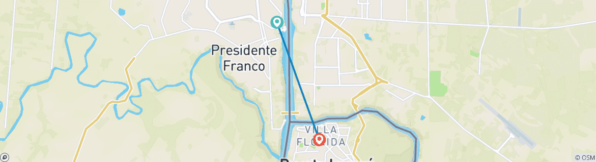 Imagen de un mapa que muestra la ruta del circuito