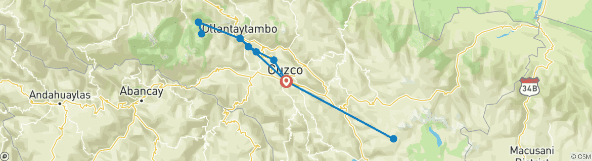 Imagen de un mapa que muestra la ruta del circuito