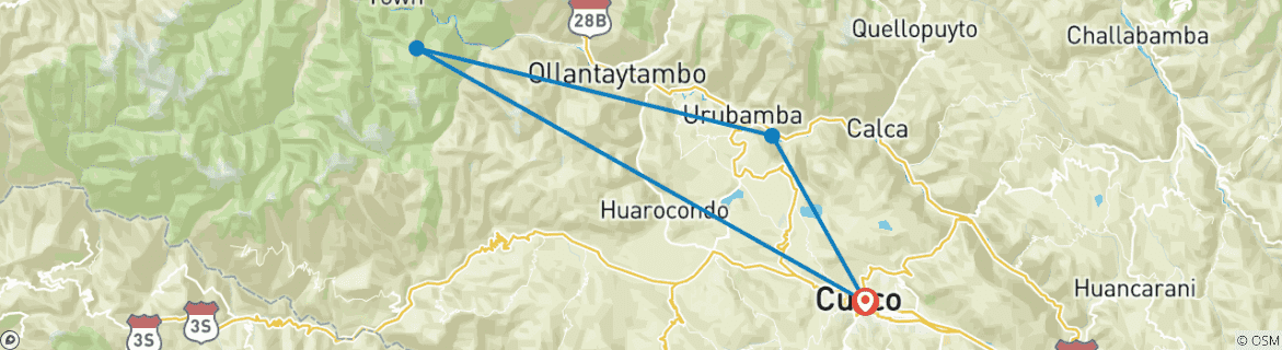 Imagen de un mapa que muestra la ruta del circuito