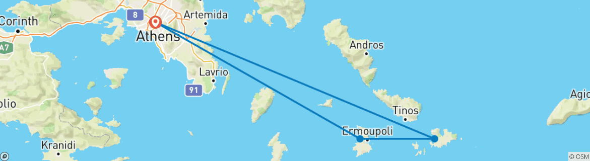 Imagen de un mapa que muestra la ruta del circuito