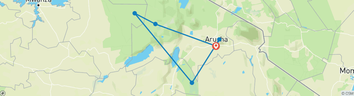 Imagen de un mapa que muestra la ruta del circuito