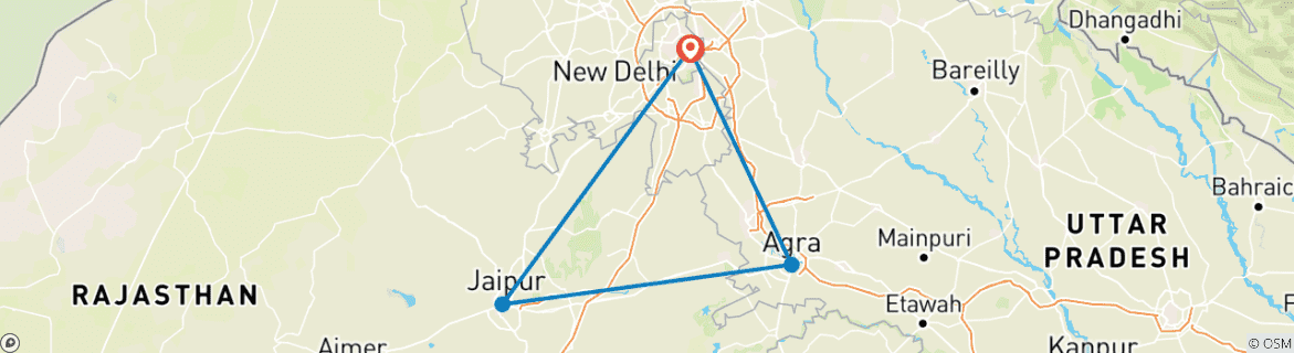 Imagen de un mapa que muestra la ruta del circuito