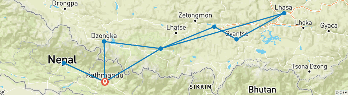 Imagen de un mapa que muestra la ruta del circuito