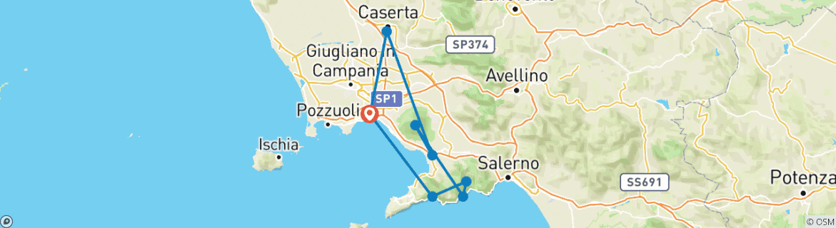 Imagen de un mapa que muestra la ruta del circuito